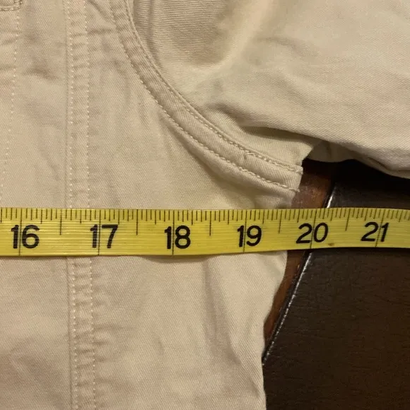 Toad &amp; Co organic cotton utility jacket tan jacket size medium