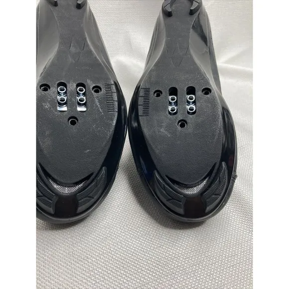 Tommaso Cycling Shoes NWT W7.5 Black Blue Triple Strap