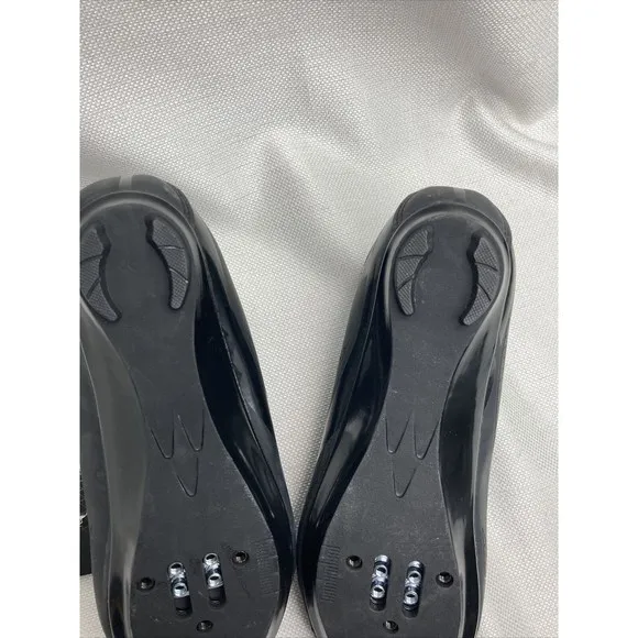 Tommaso Cycling Shoes NWT W7.5 Black Blue Triple Strap