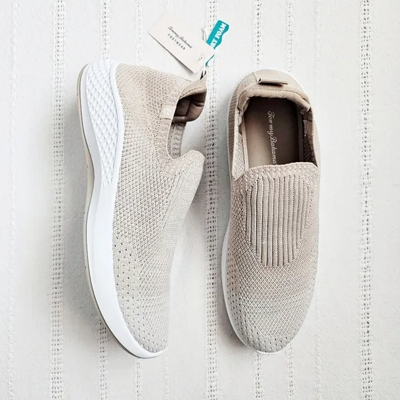 Tommy Bahama Memory Foam Knit Athletic Shoes Neutral Beige Women's Walking 10