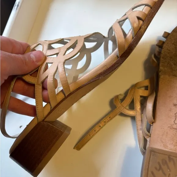 TORY BURCH Huarache Ankle Wedge Booties Sandal Shoes Size 9 ($325)