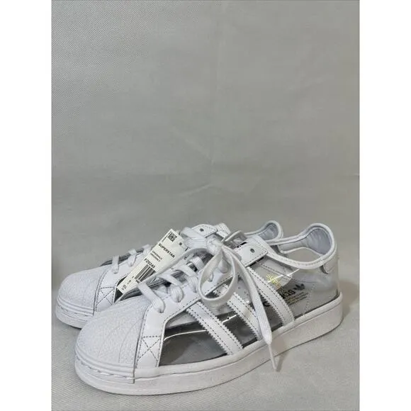 Translucent See thru adidas Superstar Originals White and Clear NEW Mens SZ 8.5