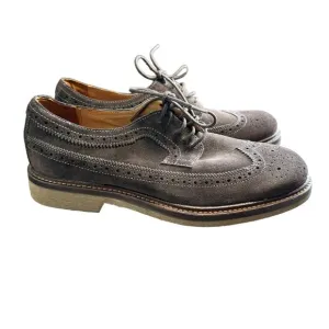 Trask Suede Wingtip Laceup Shoes Brown Leather 9.5 Men's