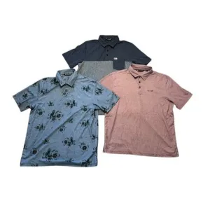 Travis Mathew Pima Golf Polo Short Sleeve Shirts Men's Size Large Lot of 3