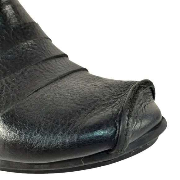 TRIPPEN Germany 'Fence' Leather Summer Bootie Ankle Boot Wedge X O 6.5