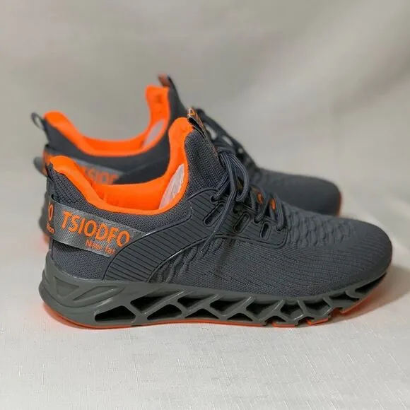 TSIODFO Sneakers Men's 9 Sport Running Athletic Walking Shoes 1922 Dark Grey Run