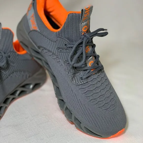 TSIODFO Sneakers Men's 9 Sport Running Athletic Walking Shoes 1922 Dark Grey Run