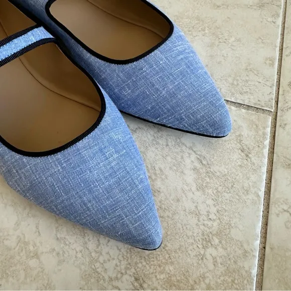 TUCKERNUCK Blue Pointed Flat Shoes