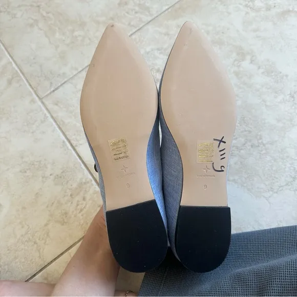 TUCKERNUCK Blue Pointed Flat Shoes