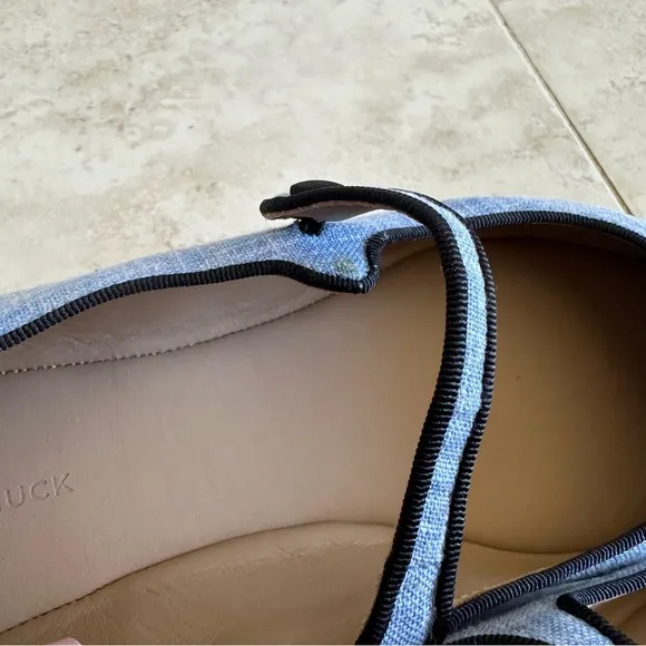 TUCKERNUCK Blue Pointed Flat Shoes
