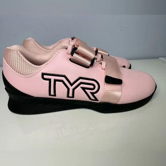 TYR L1 Lifters Soft Pink Crossfit Weightlifting Strap Secure Shoes M 9.5 / W 11