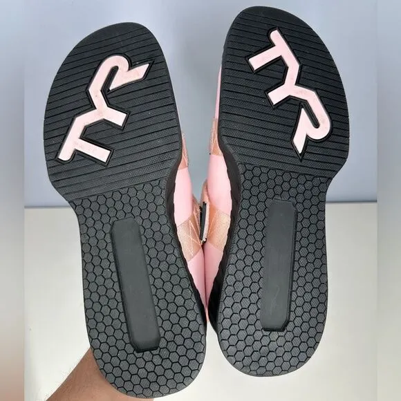 TYR L1 Lifters Soft Pink Crossfit Weightlifting Strap Secure Shoes M 9.5 / W 11