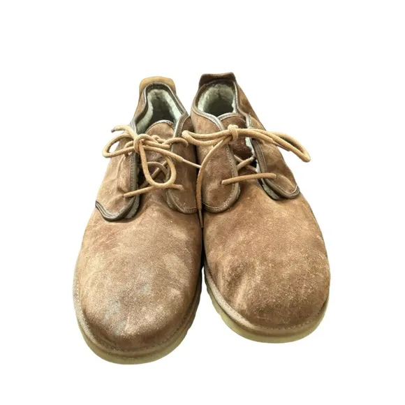 UGG Maksim Tamarind Brown 1016680 Men's Suede Sheepskin Shoes BIG SIZE 18