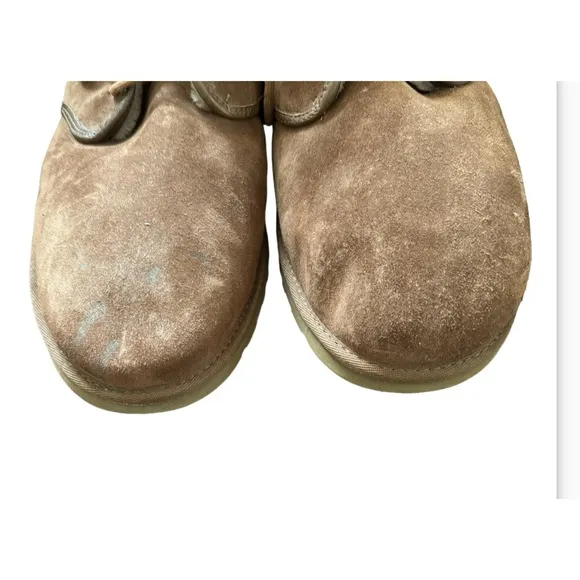UGG Maksim Tamarind Brown 1016680 Men's Suede Sheepskin Shoes BIG SIZE 18