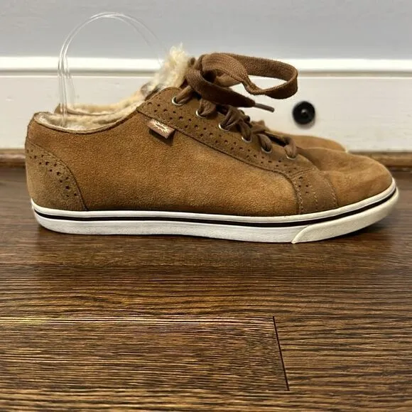 UGG Roxford Twin Face Bomber Jacket Chestnut Men's Shoes - Size 7.5