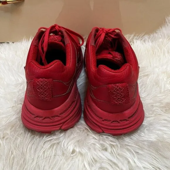 Ugg X Atmos Ca805 X Lace Low Top Red Leather Sneakers Shoes Mens 11.5