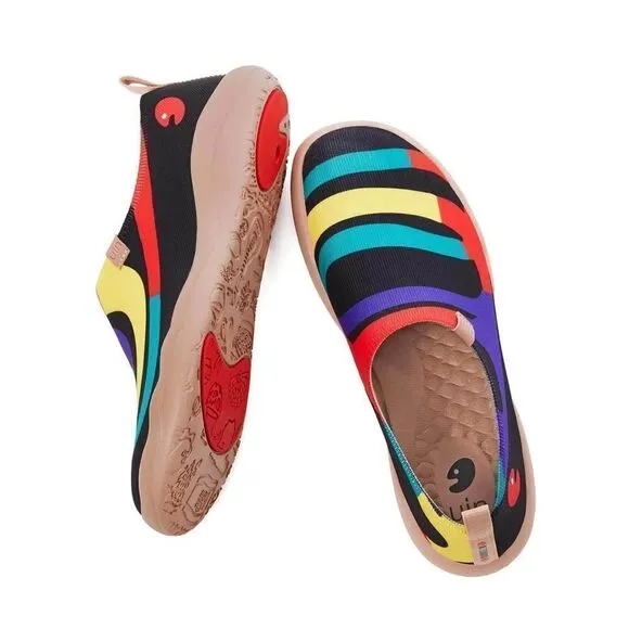 UIN Men's Travel Knitted Walking Casual Shoes (Passionate Sao Paulo)No Box