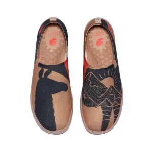 UIN Men's Walking Travel Shoes Slip On Casual Comfort Loafers (Peru Memory)