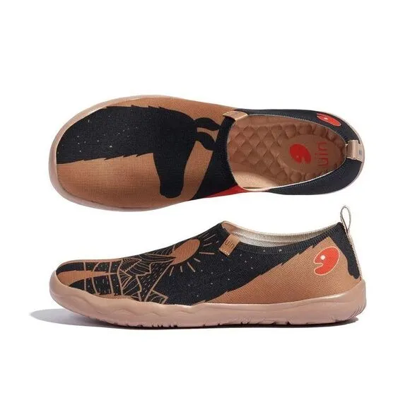 UIN Men's Walking Travel Shoes Slip On Casual Comfort Loafers (Peru Memory)