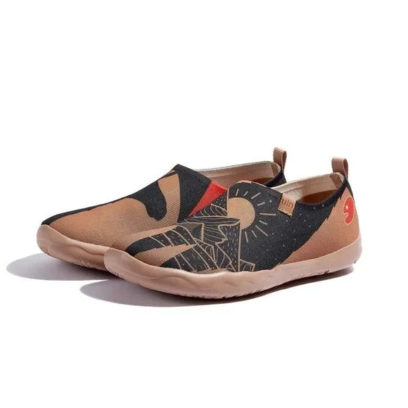 UIN Men's Walking Travel Shoes Slip On Casual Comfort Loafers (Peru Memory)