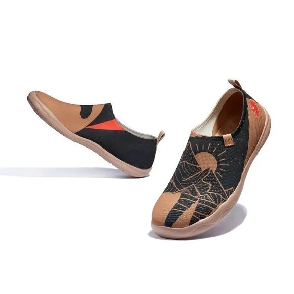 UIN Men's Walking Travel Shoes Slip On Casual Comfort Loafers (Peru Memory)