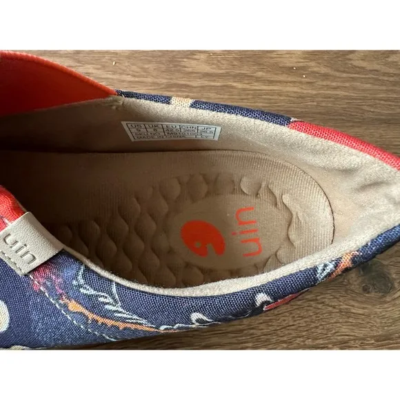 UIN Slip On  Loafers Lightweight Comfort Art Painted Fashion Sneaker Silent Man