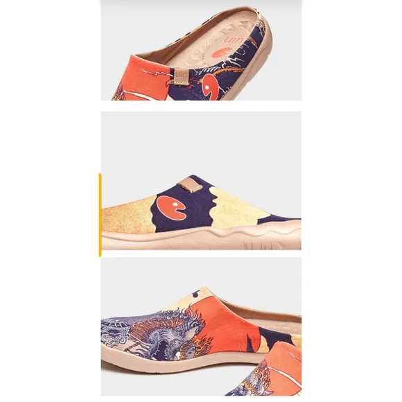 UIN Slip On  Loafers Lightweight Comfort Art Painted Fashion Sneaker Silent Man