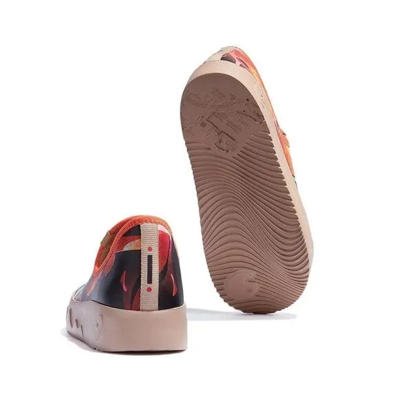 UIN Women's Travel Shoes Slip On Loafers Fuerteventura (sadness Vs.happiness)