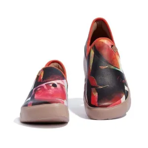 UIN Women's Travel Shoes Slip On Loafers Fuerteventura (sadness Vs.happiness)