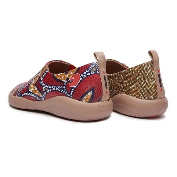 UIN Women's Walking Shoes Microfiber Comfort Loafers (Orchids) New No Box