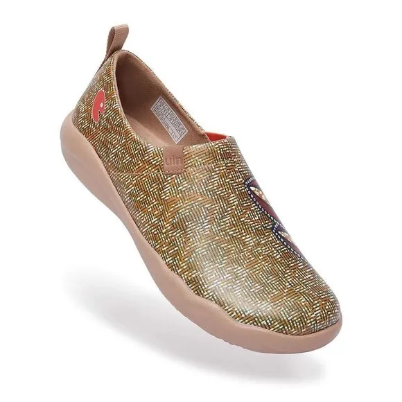 UIN Women's Walking Shoes Microfiber Comfort Loafers (Orchids) New No Box