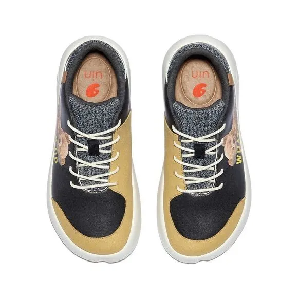 UIN Women's Sneaker Lace-up Comfort Walking Travel Shoes(Happy Teddy Bartello 4)