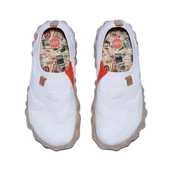 UIN Women's Travel Walking Shoes Casual Chunky Fashion Sneaker (Toledo Ⅵ- egret)
