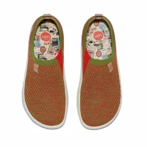 UIN Women's Walking Shoes Slip On Knitted Casual Sneaker (CHRISTMASY TOLEDO X)