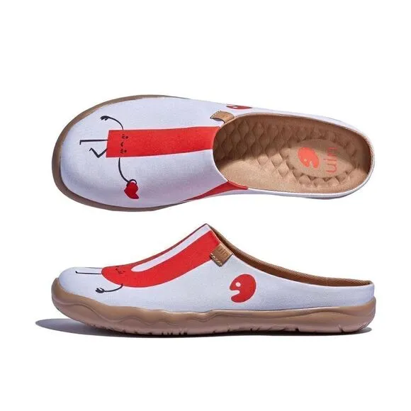 UIN Men's Slipper Comfort Mules Walking Casual Travel Shoes (Will You Say Yes 2)