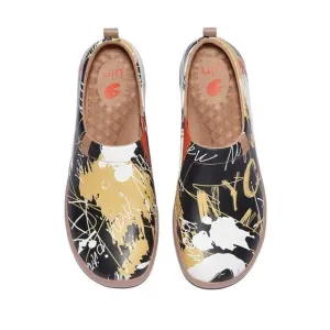 UIN Men's Travel Walking Shoes Slip On Casual Sneaker Toledo Ⅱ (Graffiti NYC)