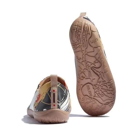 UIN Men's Travel Walking Shoes Slip On Casual Sneaker Toledo Ⅱ (Graffiti NYC)
