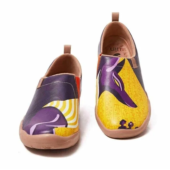 UIN Men's Travel Walking Shoes Slip On Casual Sneaker Toledo (Anubis )