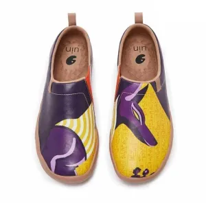 UIN Men's Travel Walking Shoes Slip On Casual Sneaker Toledo (Anubis )