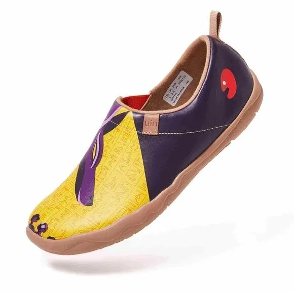 UIN Men's Travel Walking Shoes Slip On Casual Sneaker Toledo (Anubis )