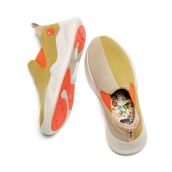UIN Women's Sneakers Lightweight Comfy Shoes (Oxford Tan Mijas II) New No Box