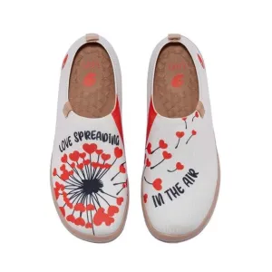 UIN Women's Travel Shoes Casual Knit Comfort Loafers (The Spreading of Love)