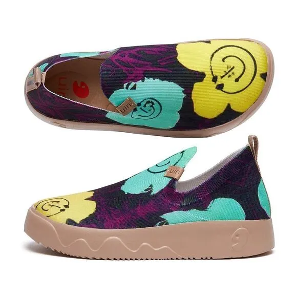 UIN Women's Shoes Slip On Knitted Comfort Sneaker (Summer Lush II Fuerteventura)