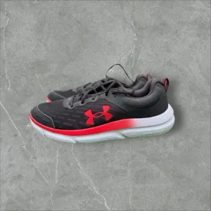 Under Armour 3026175 Mens Charged Assert 10 Running Shoes Black/Red Size 12.5