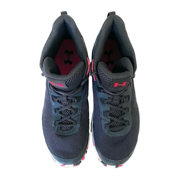 Under‎ Armour Boys Size 7 Y Jet 2018 3021184-100 Gray Basketball Shoes Sneakers