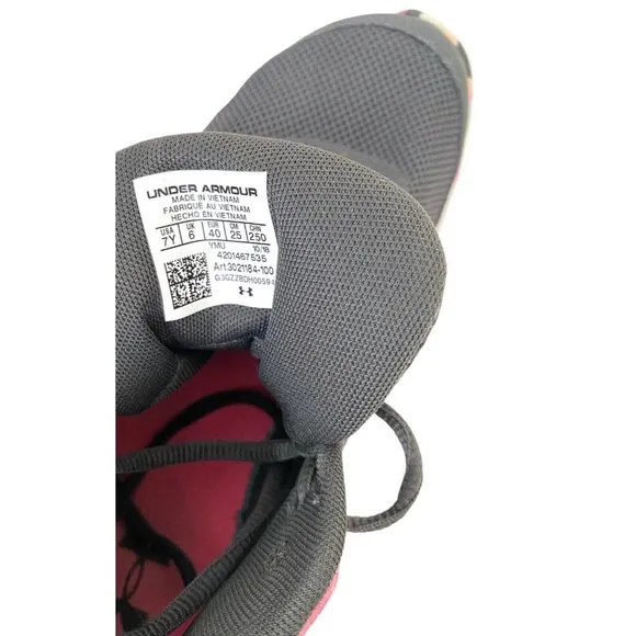 Under‎ Armour Boys Size 7 Y Jet 2018 3021184-100 Gray Basketball Shoes Sneakers