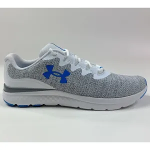 Under Armour Charged Impulse 3 Mens Knit Blue White Running Shoes 3026682-107