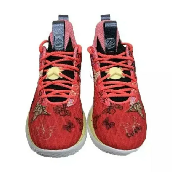 UNDER ARMOUR Curry Flow 10 Unicorn &amp; Butterfly Girl Dad Basketball Shoes 5Y RARE