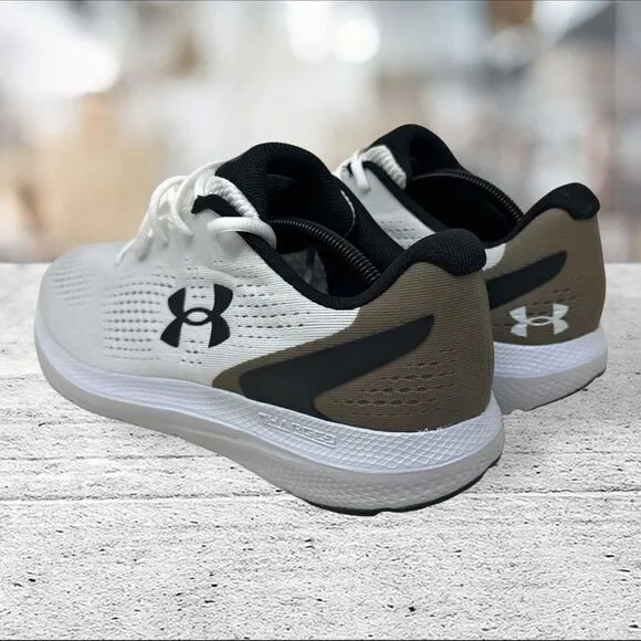 Under Armour Men's Size 13 Charged Impulse 2 Running White/Brown 3024136-100‎