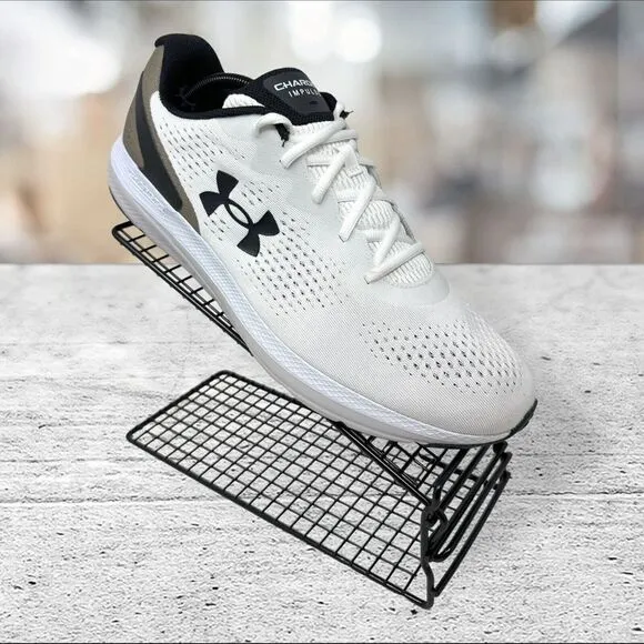 Under Armour Men's Size 13 Charged Impulse 2 Running White/Brown 3024136-100‎